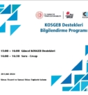 KOSGEB Destekleri Bilgilendirme Programı